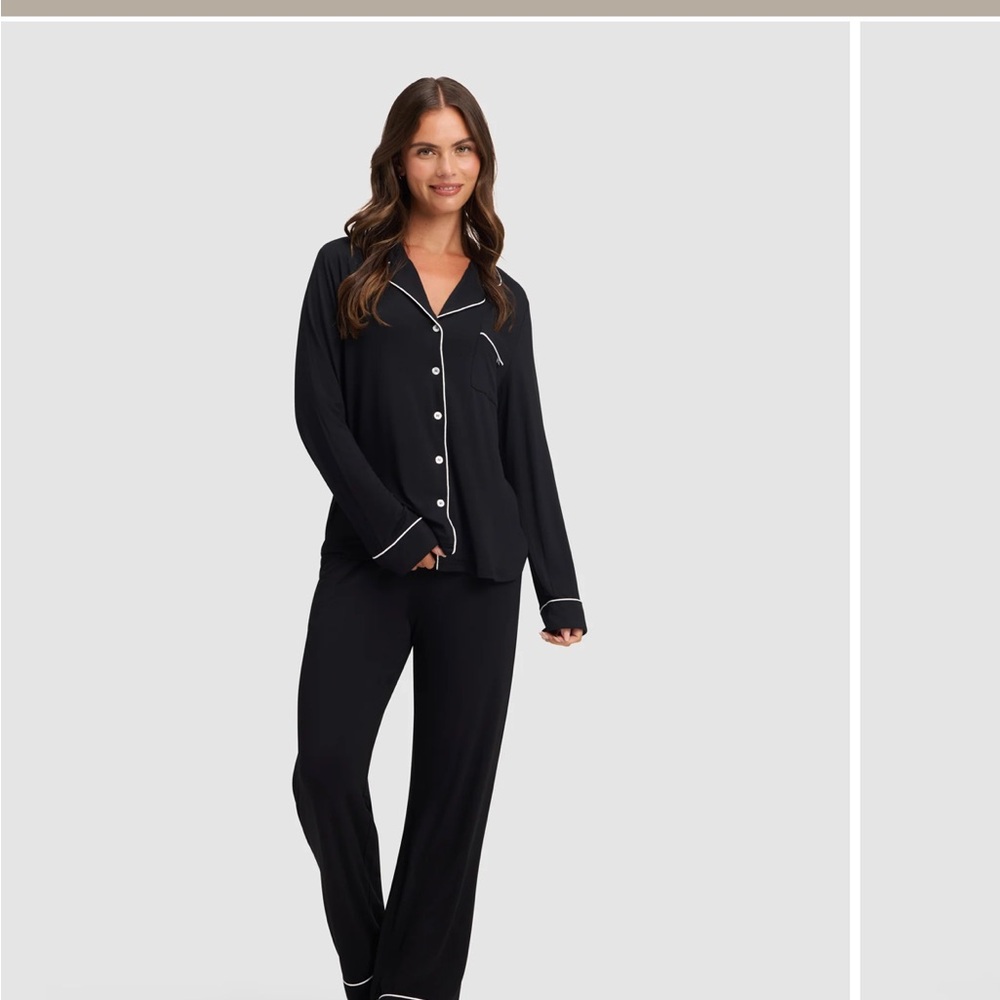 Cozy Earth NWT Black Women's Pajama Set LARGE TALL